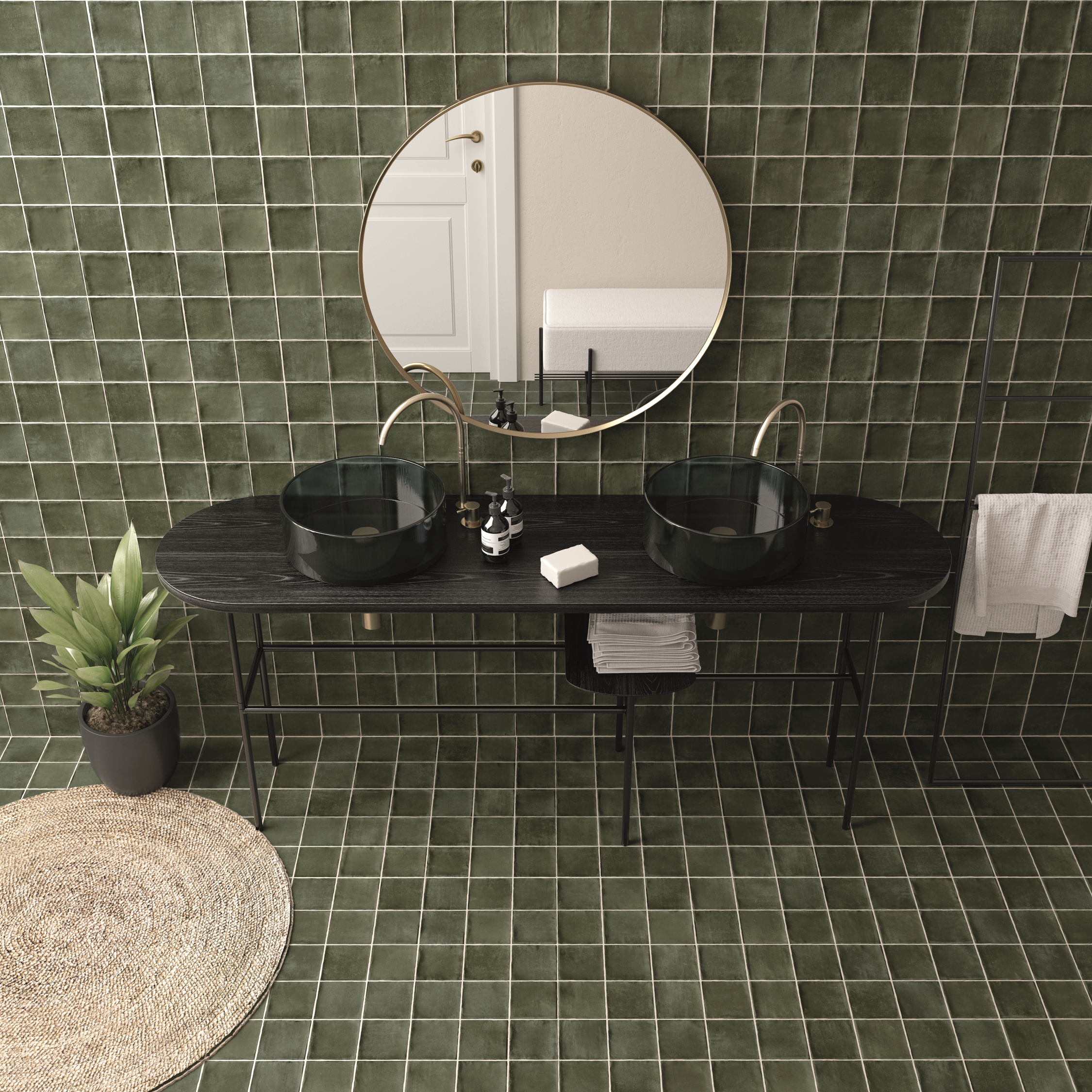 ARGILE KHAKI MATE 10X10
